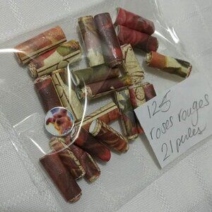 One-of-a-kind handmade/hand rolled paper beads/jewelry making/craft supplies/DIY
